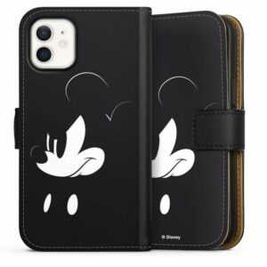 DeinDesign Handyhülle "Mickey Mouse - Mad" Apple iPhone 12 mini, Hülle, Handy Flip Case, Wallet Cover, Handytasche Leder Mickey Mouse