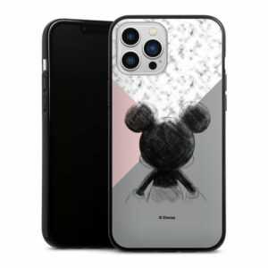DeinDesign Handyhülle "Mickey Mouse Scribble" Apple iPhone 13 Pro Max, Silikon Hülle, Bumper Case, Handy Schutzhülle, Smartphone Cover Disney Marmor Mickey Mouse