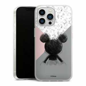 DeinDesign Handyhülle "Mickey Mouse Scribble" Apple iPhone 13 Pro, Silikon Hülle, Bumper Case, Handy Schutzhülle, Smartphone Cover Disney Marmor Mickey Mouse
