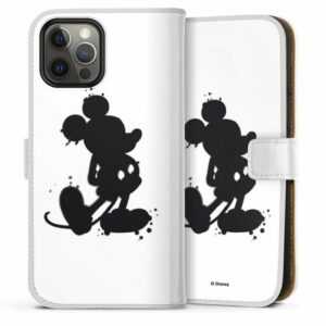 DeinDesign Handyhülle "Mickey Mouse - Splash" Apple iPhone 12 Pro Max, Hülle, Handy Flip Case, Wallet Cover, Handytasche Leder Mickey Mouse