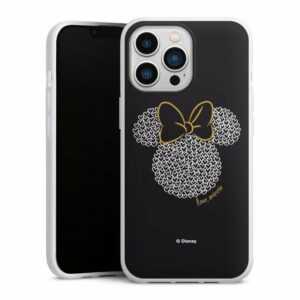 DeinDesign Handyhülle "Minnie Black and White" Apple iPhone 13 Pro, Silikon Hülle, Bumper Case, Handy Schutzhülle, Smartphone Cover Minnie Mouse Disney Muster