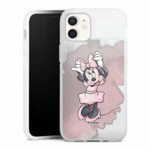 DeinDesign Handyhülle "Minnie Watercolour transparent" Apple iPhone 12 mini, Silikon Hülle, Bumper Case, Handy Schutzhülle, Smartphone Cover Disney