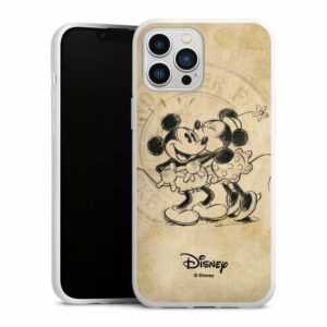 DeinDesign Handyhülle "Minnie&Mickey" Apple iPhone 13 Pro Max, Silikon Hülle, Bumper Case, Handy Schutzhülle, Smartphone Cover Mickey Mouse Minnie Mouse Vintage
