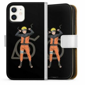 DeinDesign Handyhülle "Naruto Konoha" Apple iPhone 12, Hülle, Handy Flip Case, Wallet Cover, Handytasche Leder Animeserie