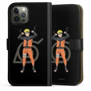 DeinDesign Handyhülle "Naruto Konoha" Apple iPhone 12 Pro Max, Hülle, Handy Flip Case, Wallet Cover, Handytasche Leder Animeserie