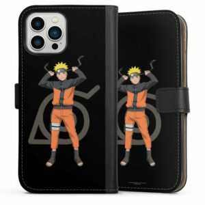 DeinDesign Handyhülle "Naruto Konoha" Apple iPhone 13 Pro Max, Hülle, Handy Flip Case, Wallet Cover, Handytasche Leder Naruto Shippuden Offizielles Lizenzprodukt Animeserie