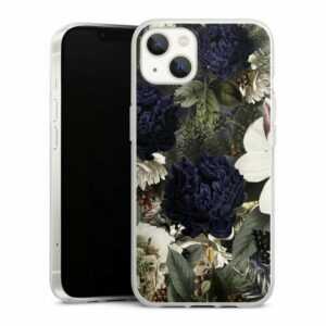DeinDesign Handyhülle "Natur Blumen" Apple iPhone 13, Silikon Hülle, Bumper Case, Handy Schutzhülle, Smartphone Cover Utart Vintage Blumen