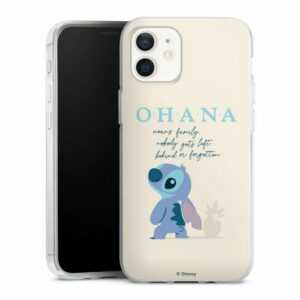 DeinDesign Handyhülle "Ohana Stitch" Apple iPhone 12, Silikon Hülle, Bumper Case, Handy Schutzhülle, Smartphone Cover Disney