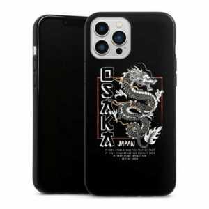 DeinDesign Handyhülle "Osaka Dragon" Apple iPhone 13 Pro Max, Silikon Hülle, Bumper Case, Handy Schutzhülle, Smartphone Cover Japan Drache Meer