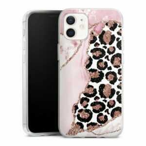 DeinDesign Handyhülle "Patterns and Textures Smooth Pink" Apple iPhone 12, Silikon Hülle, Bumper Case, Handy Schutzhülle, Smartphone Cover Marmor