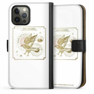 DeinDesign Handyhülle "Ravenclaw Wappen Weiß Gold" Apple iPhone 12 Pro, Hülle, Handy Flip Case, Wallet Cover, Handytasche Leder Ravenclaw
