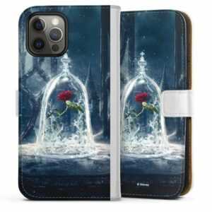 DeinDesign Handyhülle "Rose Under Glass Movie" Apple iPhone 12 Pro Max, Hülle, Handy Flip Case, Wallet Cover, Handytasche Leder Rose