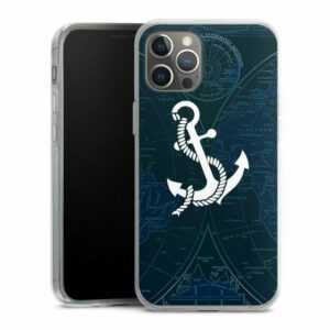 DeinDesign Handyhülle "Sailors Style" Apple iPhone 12 Pro Max, Silikon Hülle, Bumper Case, Handy Schutzhülle, Smartphone Cover Anker