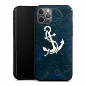 DeinDesign Handyhülle "Sailors Style" Apple iPhone 12 Pro, Silikon Hülle, Bumper Case, Handy Schutzhülle, Smartphone Cover Anker
