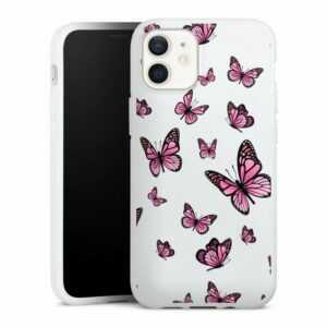 DeinDesign Handyhülle "Schmetterlinge Pink" Apple iPhone 12 mini, Silikon Hülle, Bumper Case, Handy Schutzhülle, Smartphone Cover Muster