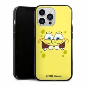 DeinDesign Handyhülle "Spongebob - Closeup" Apple iPhone 13 Pro, Silikon Hülle, Bumper Case, Handy Schutzhülle, Smartphone Cover Spongebob Schwammkopf Offizielles Lizenzprodukt Kindheit