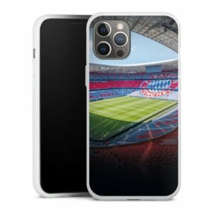 DeinDesign Handyhülle "Stadion FC Bayern - Color" Apple iPhone 12 Pro Max, Silikon Hülle, Bumper Case, Handy Schutzhülle, Smartphone Cover FCB