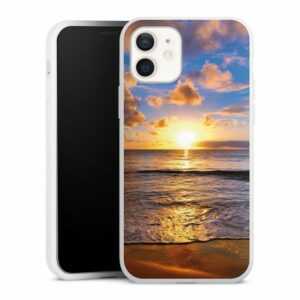 DeinDesign Handyhülle "Strand" Apple iPhone 12, Silikon Hülle, Bumper Case, Handy Schutzhülle, Smartphone Cover Meer