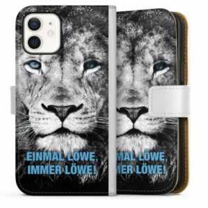 DeinDesign Handyhülle "TSV 1860 Lion ELIL" Apple iPhone 12, Hülle, Handy Flip Case, Wallet Cover, Handytasche Leder Löwe