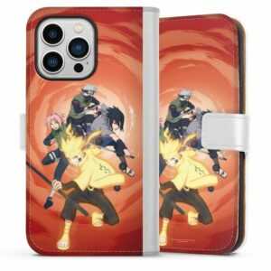 DeinDesign Handyhülle "Team 7" Apple iPhone 13 Pro, Hülle, Handy Flip Case, Wallet Cover, Handytasche Leder Naruto Shippuden Sasuke Sakura