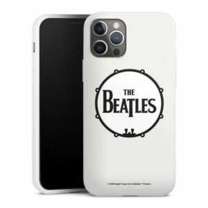 DeinDesign Handyhülle "The Beatles - Logo Drum" Apple iPhone 12 Pro, Silikon Hülle, Bumper Case, Handy Schutzhülle, Smartphone Cover Logo