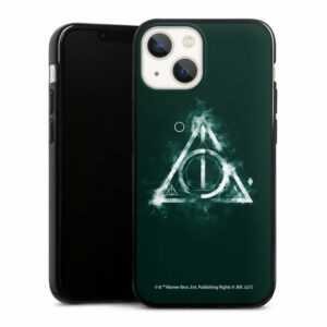 DeinDesign Handyhülle "The Deathly Hallows Glow" Apple iPhone 13 Mini, Silikon Hülle, Bumper Case, Handy Schutzhülle, Smartphone Cover Harry Potter Heiligtümer des Todes Offizielles Lizenzprodukt