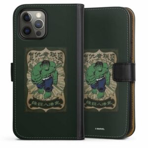 DeinDesign Handyhülle "The Incredible Hulk" Apple iPhone 12 Pro Max, Hülle, Handy Flip Case, Wallet Cover, Handytasche Leder Marvel Hulk