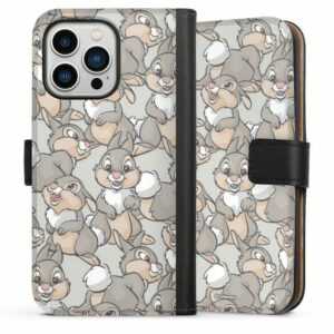 DeinDesign Handyhülle "Thumper Pattern" Apple iPhone 13 Pro, Hülle, Handy Flip Case, Wallet Cover, Handytasche Leder Disney Klopfer Bambi