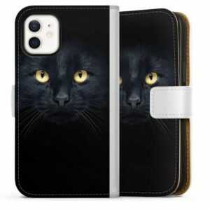 DeinDesign Handyhülle "Tom Cat" Apple iPhone 12 mini, Hülle, Handy Flip Case, Wallet Cover, Handytasche Leder Katze Auge