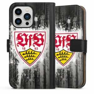 DeinDesign Handyhülle "VfB Stuttgart Splash" Apple iPhone 13 Pro, Hülle, Handy Flip Case, Wallet Cover, Handytasche Leder VfB Stuttgart Offizielles Lizenzprodukt Bundesliga
