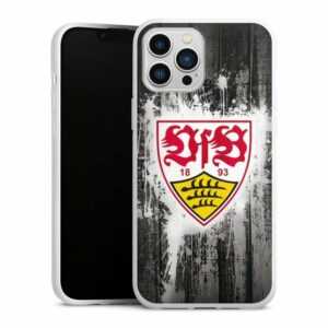 DeinDesign Handyhülle "VfB Stuttgart Splash" Apple iPhone 13 Pro Max, Silikon Hülle, Bumper Case, Handy Schutzhülle, Smartphone Cover VfB Stuttgart Offizielles Lizenzprodukt Bundesliga
