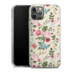 DeinDesign Handyhülle "Vintage Beauty" Apple iPhone 12 Pro, Silikon Hülle, Bumper Case, Handy Schutzhülle, Smartphone Cover Blumen