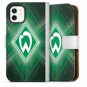 DeinDesign Handyhülle "Werder Bremen Laser" Apple iPhone 12 mini, Hülle, Handy Flip Case, Wallet Cover, Handytasche Leder Wappen