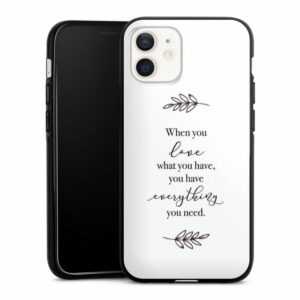 DeinDesign Handyhülle "When You Love What You Have" Apple iPhone 12, Silikon Hülle, Bumper Case, Handy Schutzhülle, Smartphone Cover Liebe