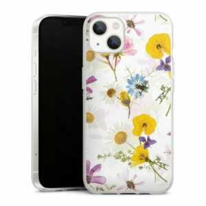 DeinDesign Handyhülle "Wildflower Wallpaper" Apple iPhone 13, Silikon Hülle, Bumper Case, Handy Schutzhülle, Smartphone Cover Blumen Natur Utart