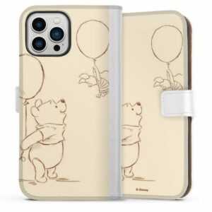 DeinDesign Handyhülle "Winnie & Ferkel" Apple iPhone 13 Pro Max, Hülle, Handy Flip Case, Wallet Cover, Handytasche Leder Winnie Puuh Disney Offizielles Lizenzprodukt
