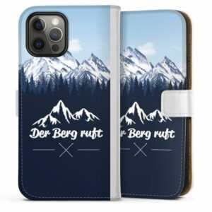 DeinDesign Handyhülle "Winterparadies" Apple iPhone 12 Pro, Hülle, Handy Flip Case, Wallet Cover, Handytasche Leder Wanderlust