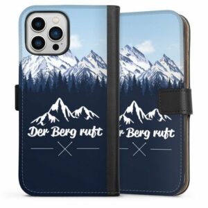 DeinDesign Handyhülle "Winterparadies" Apple iPhone 13 Pro Max, Hülle, Handy Flip Case, Wallet Cover, Handytasche Leder Wanderlust Berg Himmel