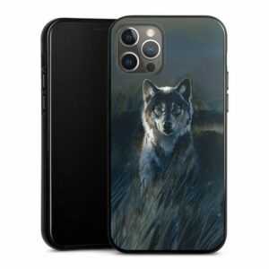 DeinDesign Handyhülle "Wolf 2" Apple iPhone 12 Pro, Silikon Hülle, Bumper Case, Handy Schutzhülle, Smartphone Cover Wolf