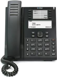 Mitel MiVoice 6910 IP Phone – VoIP-Telefon mit Rufnummernanzeige – dreiweg Anruffunktion – SIP – 8 Leitungen