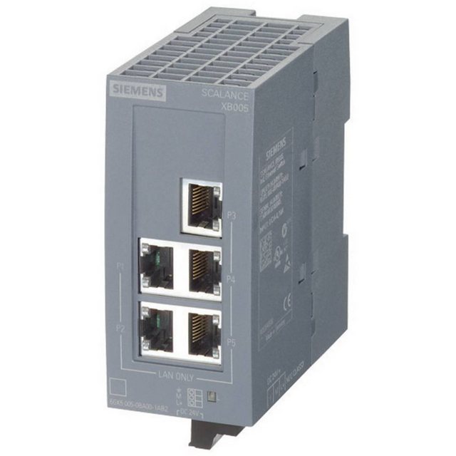 SIEMENS SCALANCE XB005, unmanaged Switch, 5x RJ45 Netzwerk-Switch