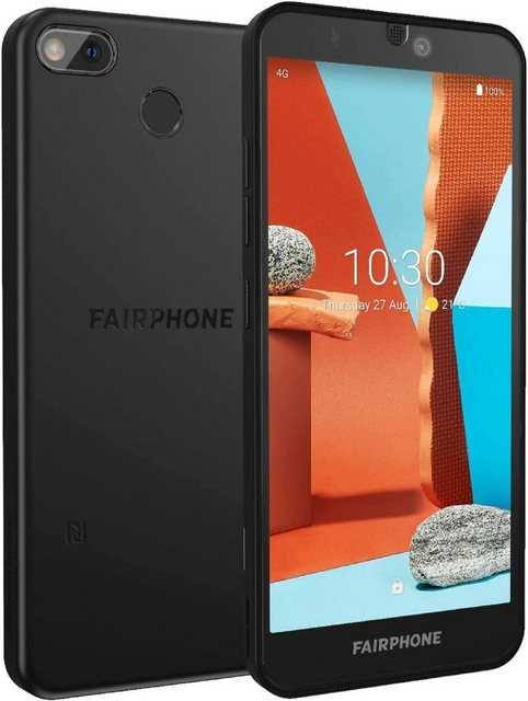 Fairphone 3+ Dual-SIM 4GB/64GB Black Android 10.0 Smartphone, FP3+, Schwarz Smartphone