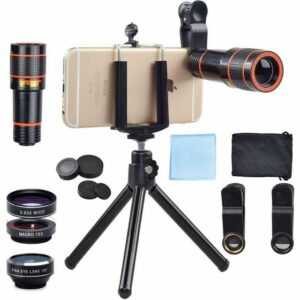 Favson "Handy Objektiv Linse Kit Lens Set 12X Teleobjektiv, Makro Objektiv, 0,67X Weitwinkel, Fischaugenobjektiv für iOS iPhone und meisten Android Smartphone" Objektiv