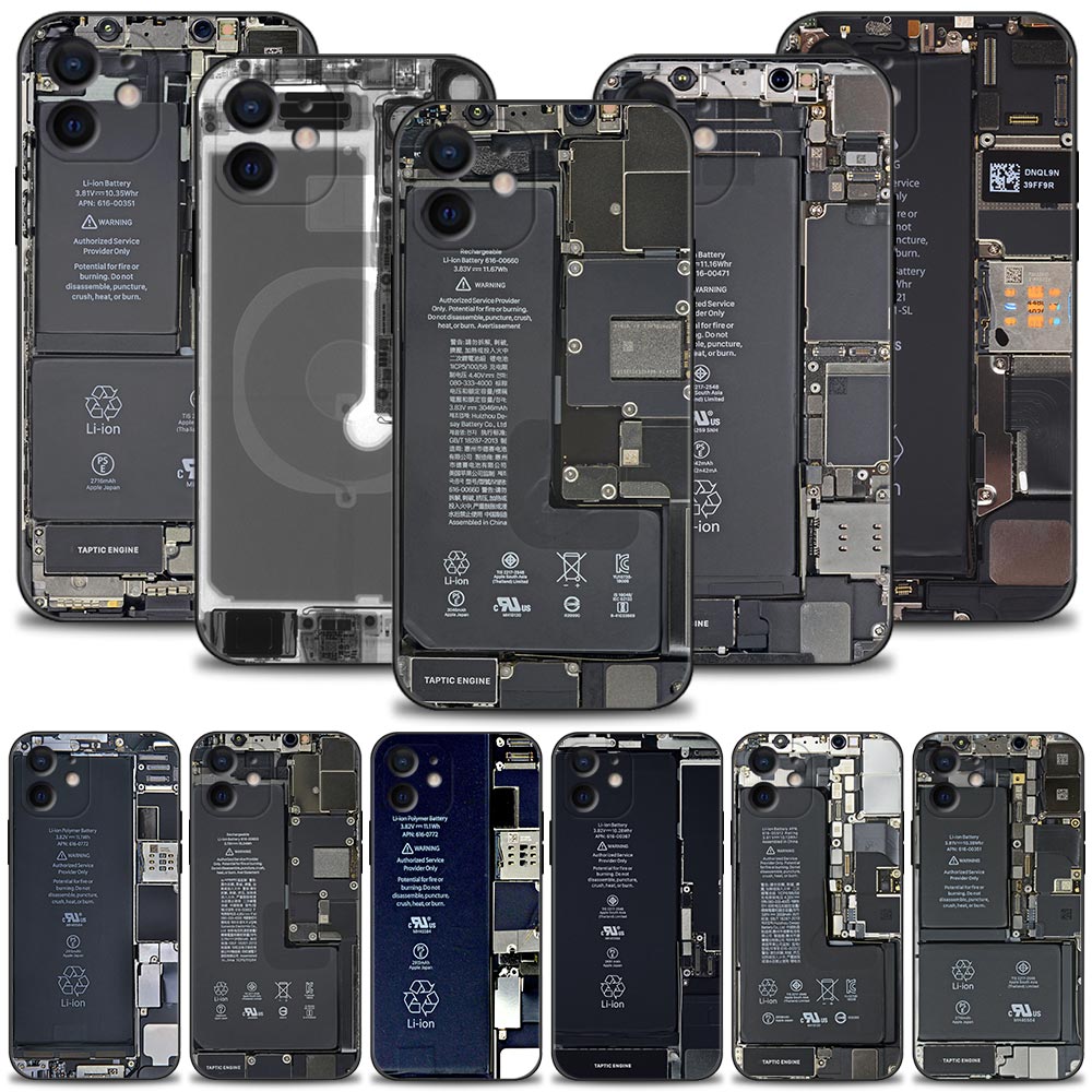 Innen motherboard platine Fall Für Apple iPhone 13 12 11 Pro Max 13 12 Mini XS Max XR X 7 8 Plus 6