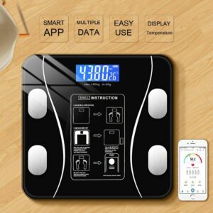 Körper Fett Skala Smart Wireless Digital Bad Glas Gewicht Skala Körper Zusammensetzung Analysator Mit Smartphone App Bluetooth