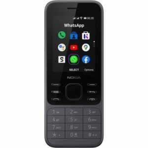 Nokia 6300 4 GB - Handy - charcoal Smartphone (2,4 Zoll, 4 GB Speicherplatz)