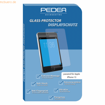 PEDEA PEDEA Display-Schutzglas für Apple iPhone 13
