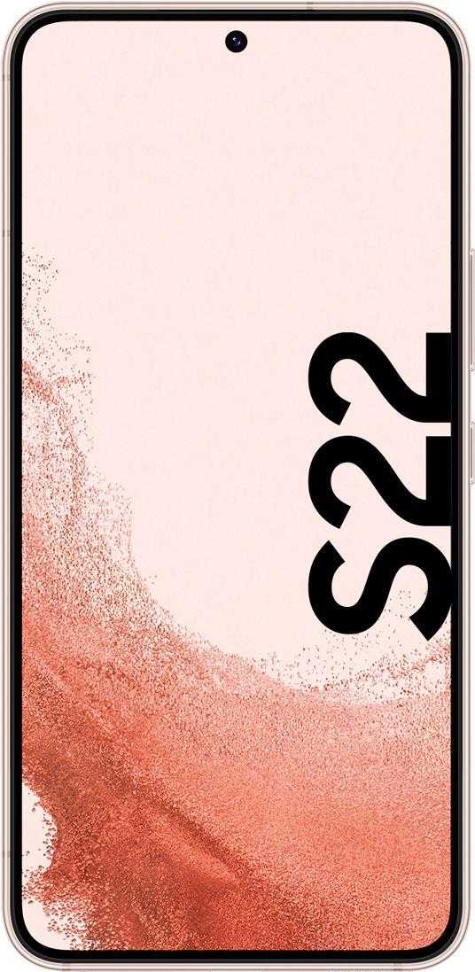 Samsung Galaxy S22 - 5G Smartphone - Dual-SIM - RAM 8 GB / Internal Memory 128 GB - OLED-Display - 6.1 - 2340 x 1080 Pixel (120 Hz) - Triple-Kamera 50 MP, 12 MP, 10 MP - front camera 10 MP - rosa goldfarben