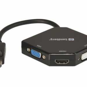 Sandberg "SANDBERG Adapter DP-HDMI DVI VGA" Smartphone-Kabel