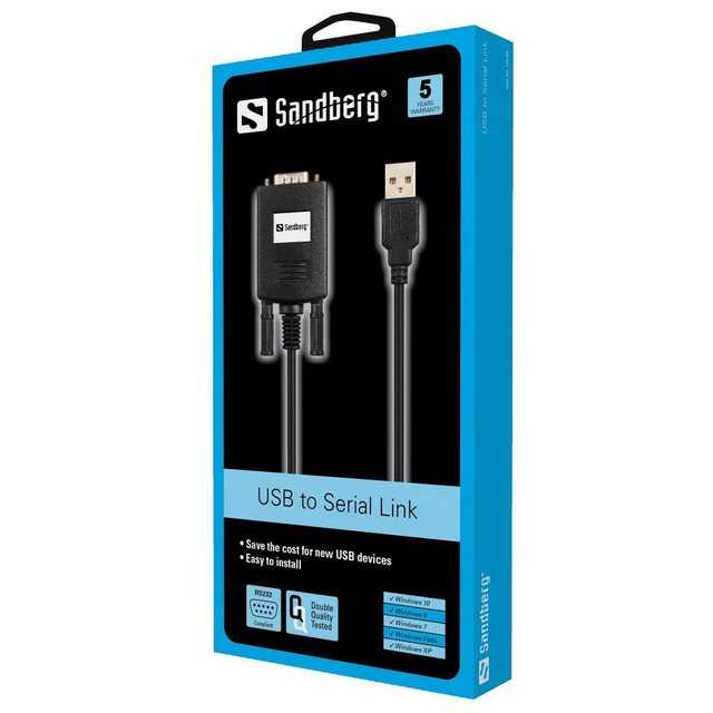 Sandberg SANDBERG USB zu Seriell Verbindung (9 polig) Smartphone-Kabel